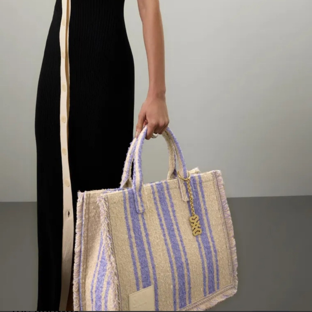 Sandro Striped Kasbah Bag